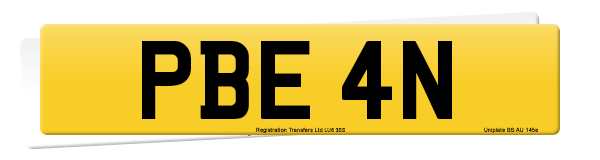 Registration number PBE 4N